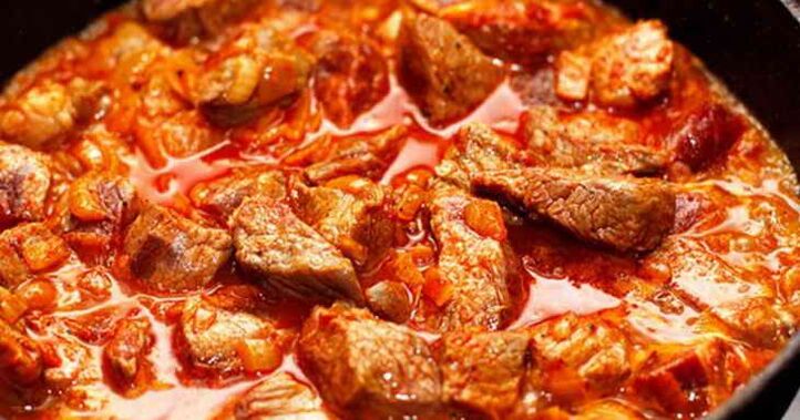 тушаная гавяда на бялковай дыеце