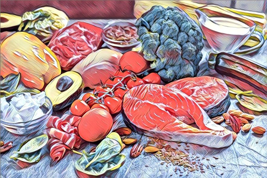 рацыён на кето дыеце